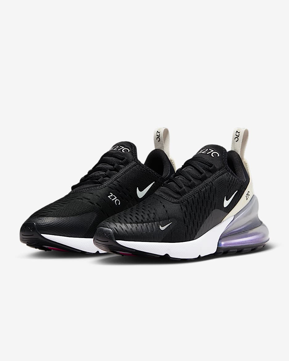 Nike air max 270 womens black pink on sale